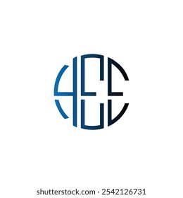 abstract icon circle initial cipatal letter creative business monogram logo design