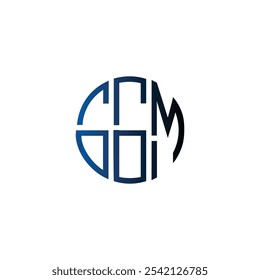 abstract icon circle initial cipatal letter creative business monogram logo design