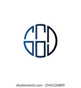 abstract icon circle initial cipatal letter creative business monogram logo design