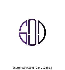 abstract icon circle initial cipatal letter creative business monogram logo design