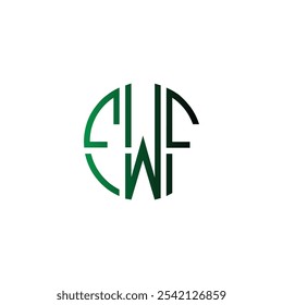 abstract icon circle initial cipatal letter creative business monogram logo design