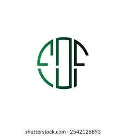 abstract icon circle initial cipatal letter creative business monogram logo design