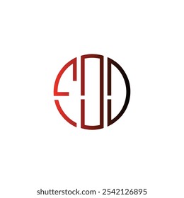 abstract icon circle initial cipatal letter creative business monogram logo design
