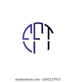 Icono abstracto Círculo Letra cipatal inicial Diseño de logotipo de monograma de negocio creativo