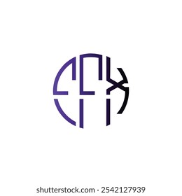 abstract icon circle initial cipatal letter creative business monogram logo design