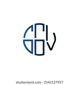 abstrato ícone círculo letra maiúscula inicial criativa negócio monograma logotipo design