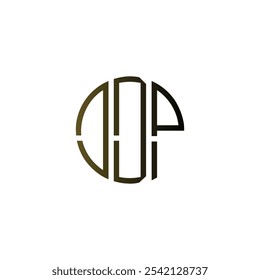 abstract icon circle initial cipatal letter creative business monogram logo design