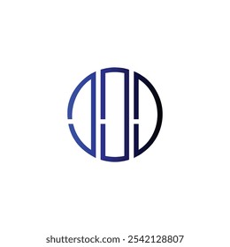 abstrato ícone círculo letra maiúscula inicial criativa negócio monograma logotipo design