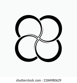 Abstract Icon. Circular Pattern Symbol - Vector.