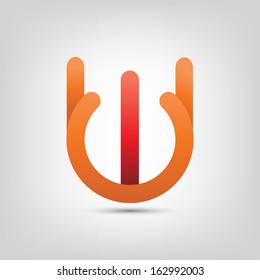 Abstract icon. Colorful abstract icon isolated on a white background. (EPS10 Vector)