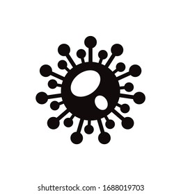 abstract icon of a coronavirus, vector illustration