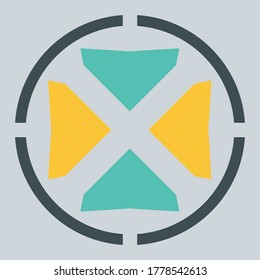 Logo-Vorlage für abstrakte Symbole