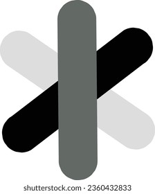 Abstract icon design on white background. Logo illustration for business purposes. A logo is the visual identity of an entity that has certain criteria such as shape, philosophy and color