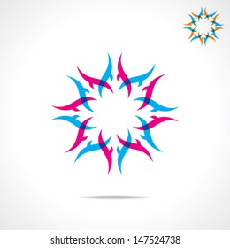 abstract icon design stock vector