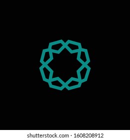 Abstract icon elegant flower logo vector design. Creative and graceful logo template.