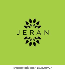 Abstract icon elegant flower logo vector design. Creative and graceful logo template.