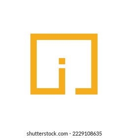 abstract icon exclamation mark with square outline.