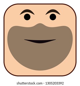 abstract icon face design