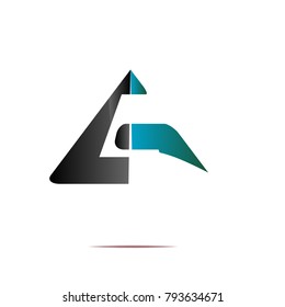 abstract icon g letter logo sign isolated background vector