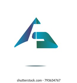 abstract icon g letter logo sign isolated background vector