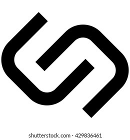 abstract icon, hyperlink, chain, handshake, fit, partnership, union. vector design