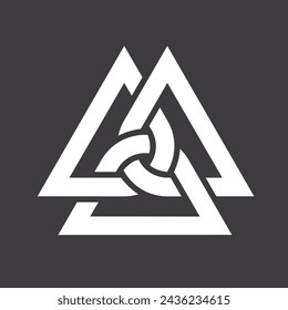 Abstract icon isolated on black background. Vector illustration.
