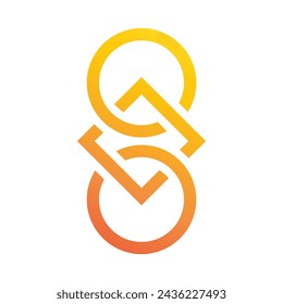Abstract icon isolated on white background. Vector illustration.