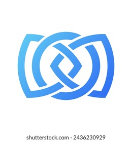 Abstract icon isolated on white background. Vector illustration.