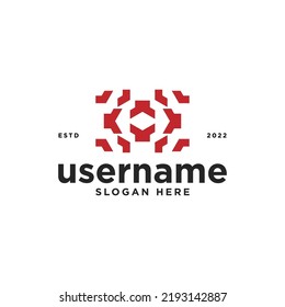 abstract icon logo business vector design template. bold mechanic symbol logo design vector illustration for company, corporate and brand with white backgrouns. 