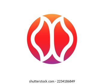 Logo des abstrakten Symbols, Idee des Schmetterlingslogos