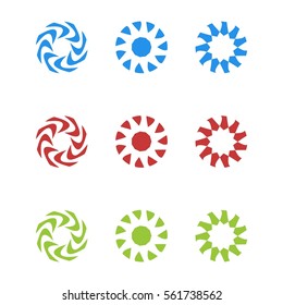 abstract icon logo creative set