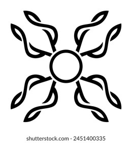 Vector abstracto del diseño del logotipo del icono 