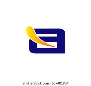 Abstract icon logo for letter A
