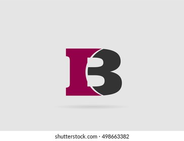 Abstract icon logo for letter B
