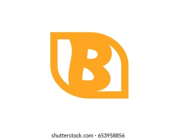 Abstract icon logo for letter B
