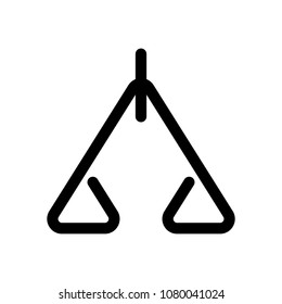 abstract icon or logo of scale