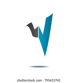 abstract icon logo w letter symbol illustration isolated