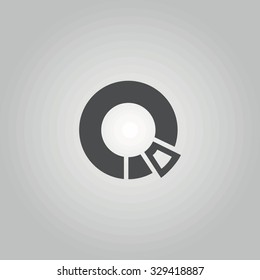 Abstract icon part or fragment of the whole.