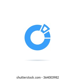 Abstract icon part or fragment of the whole.