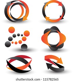 abstract icon set