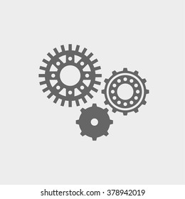 Abstract icon set of machine gear