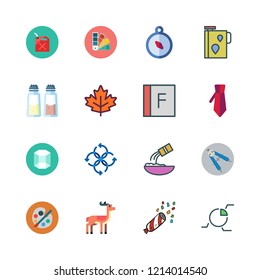 abstract icon set. vector set about flour, flash, antelope and pie chart icons set.