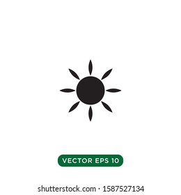 abstract icon sun flower design template