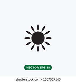 abstract icon sun flower design template