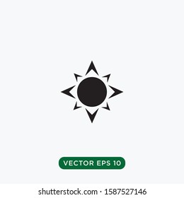 abstract icon sun flower design template