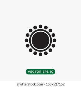 abstract icon sun flower design template