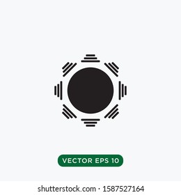 abstract icon sun flower design template