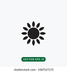 abstract icon sun flower design template