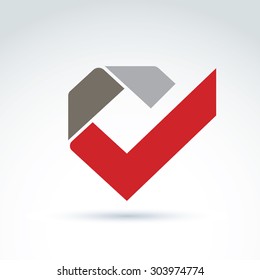 Abstraktes Symbol, abstraktes Symbol, Vektorgrafik-Design-Element.