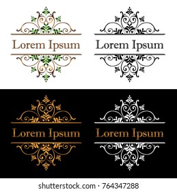 Abstract Icon template. Classic Ivy Icon. Real Estate Concept. Vector and Illustration, EPS 10 